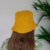 Mustard Linen Bucket Hat from the Maker Collection by Helen Round
