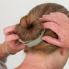 Sage Green Linen Hair Scrunchie in Hair from Helen Round