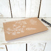 A5 notebook garden flowers plain paper hand printed