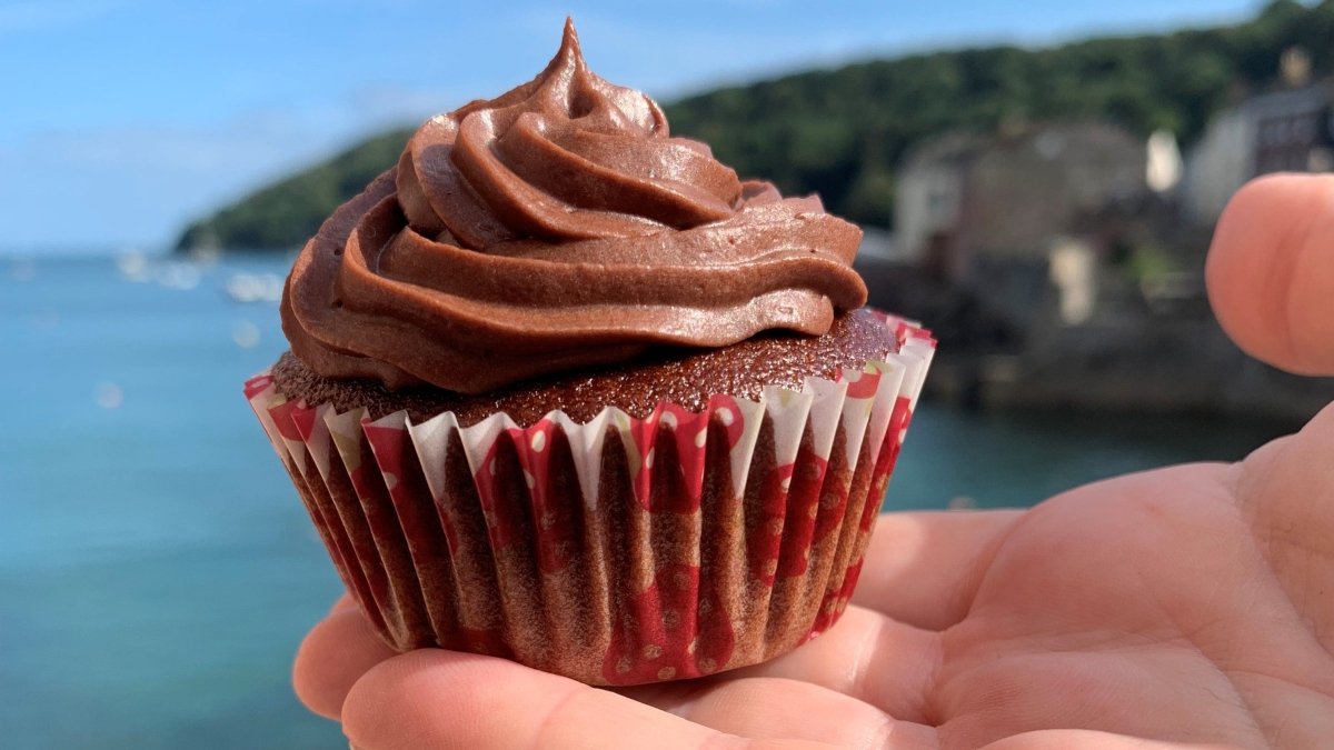 Vegan chocolate cupcakes with chocolate frosting, perfect for Veganuary or any celebration
