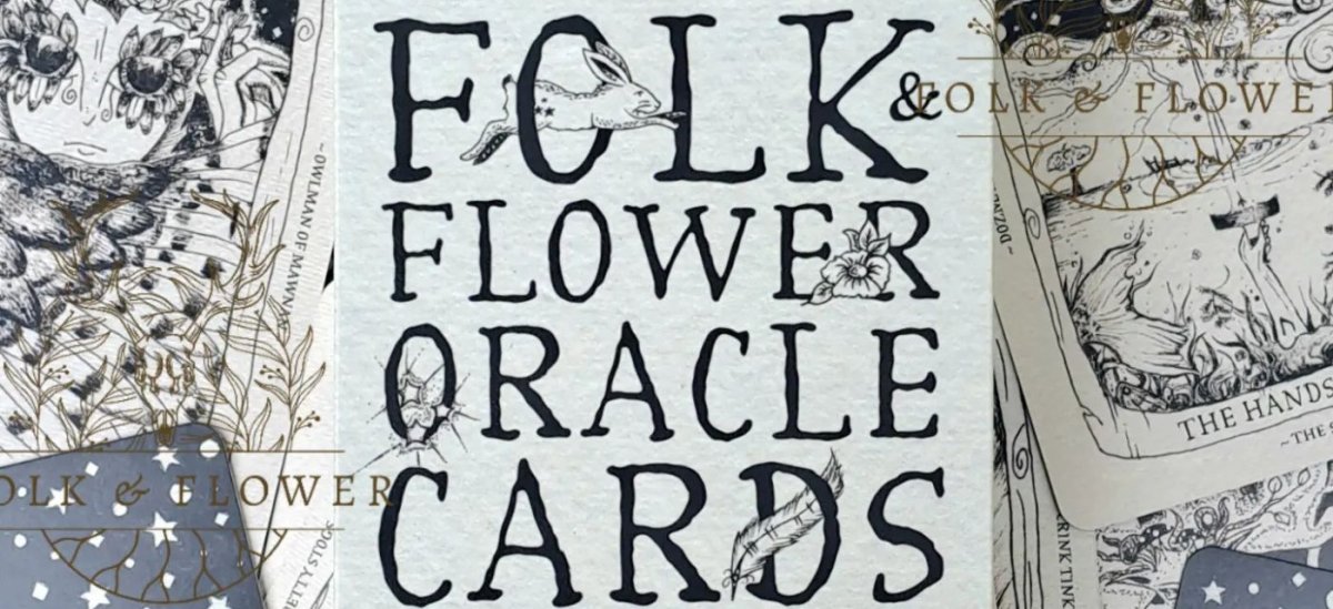 folk & flower oracle deck Cornish tarot cards