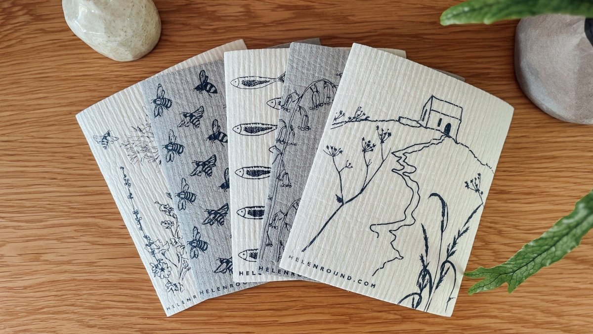 New 100% Biodegradable Sponge Cloths For Plastic Free Cleaning