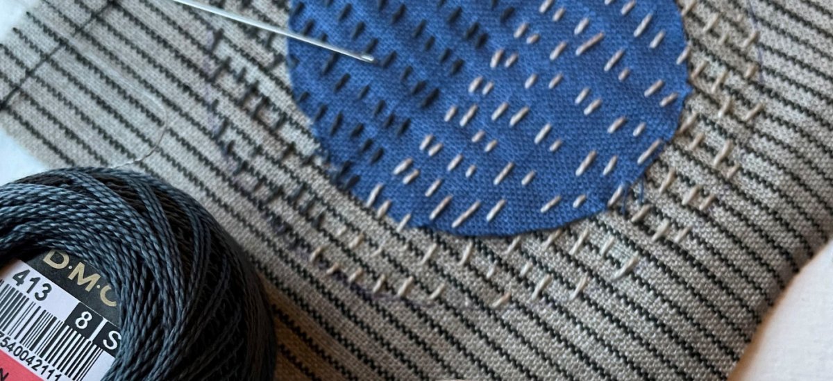 Slow Stitched Coasters from the Coaster Kit by Helen Round