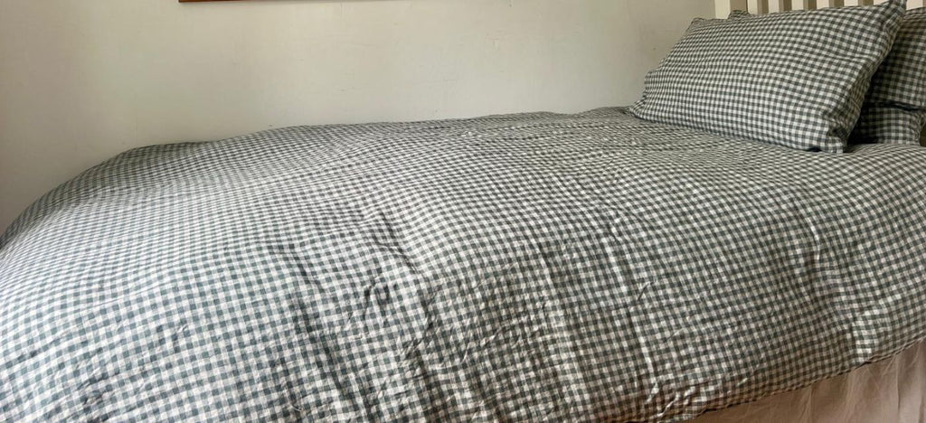 How to Sew a Single Duvet Cover & Pillowcases in Linen (Step-by-Step Guide)