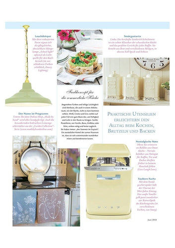 Wohen & Garten June 2018 - Article featuring Helen Round