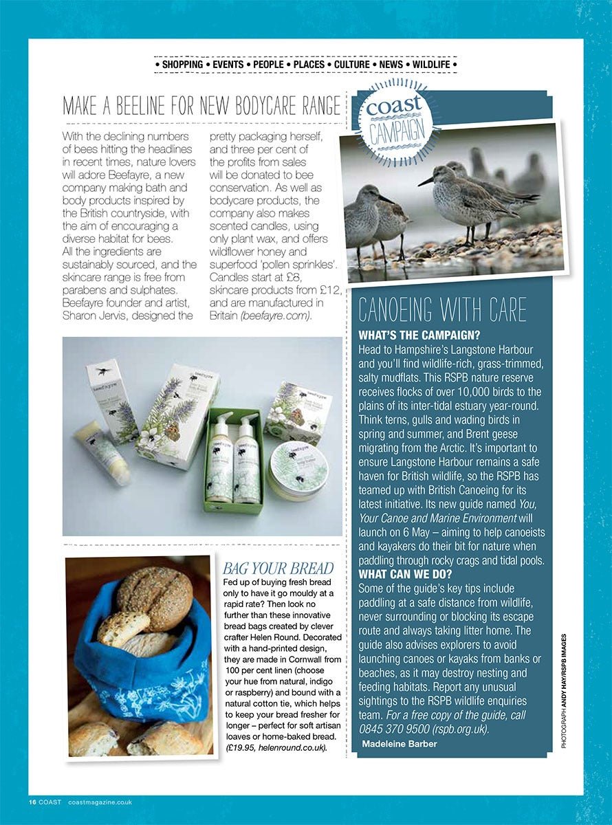 Coast Magazine - Article featuring Helen Round