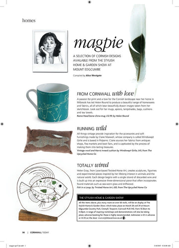 Cornwall Today April 2015 - Article featuring Helen Round