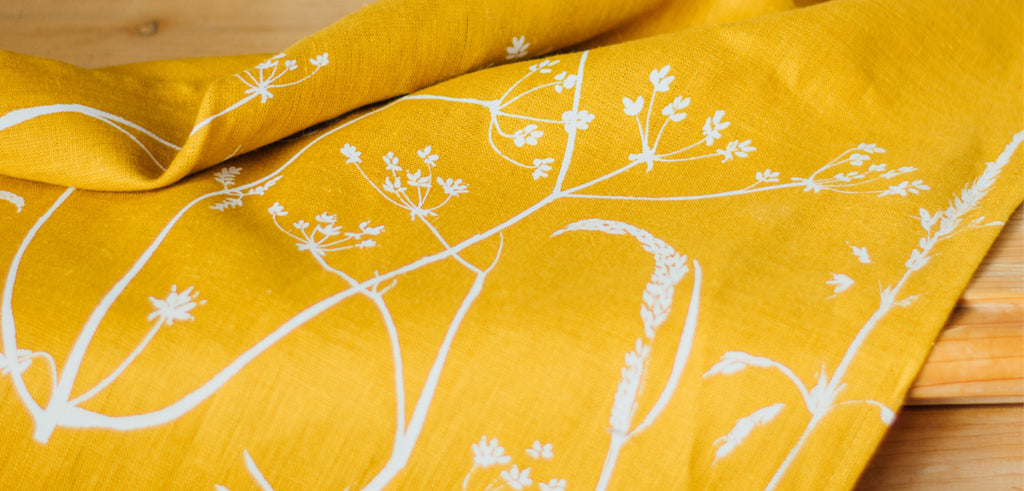 Introducing Our New Mustard Linen Fabric