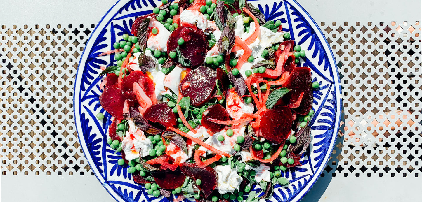 Summer Salad Recipe - Beetroot, Avocado and Pea