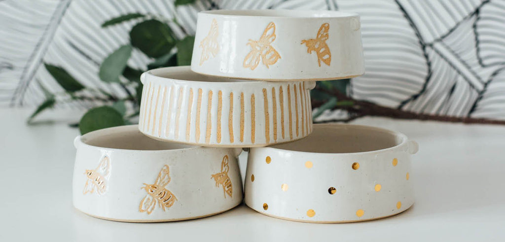 A Cornish Collaboration - Honey Bee Ceramic Pots