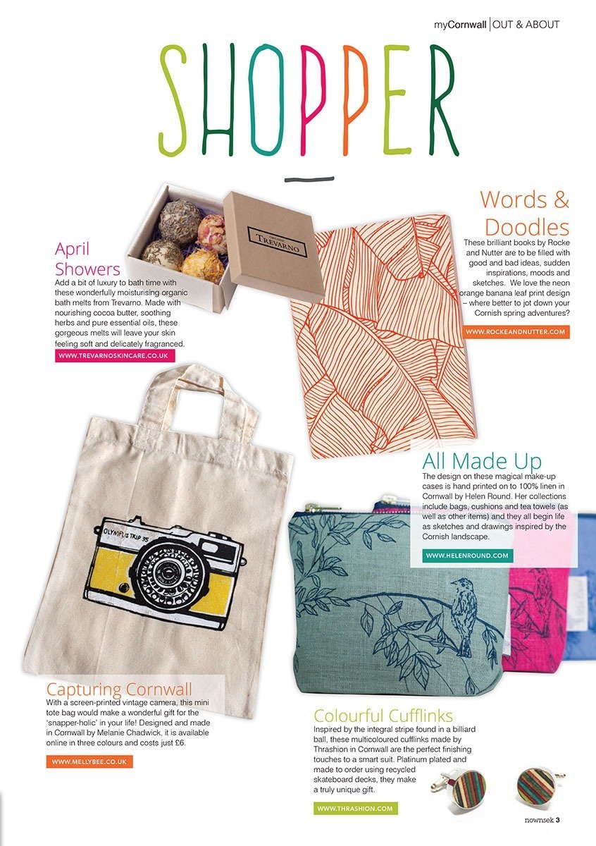My Cornwall April/May 2015 - Article featuring Helen Round