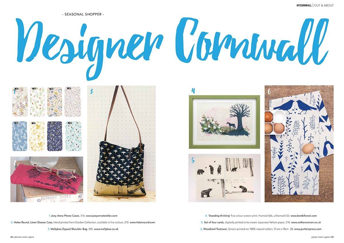 My Cornwall August/September 2017 - Article featuring Helen Round