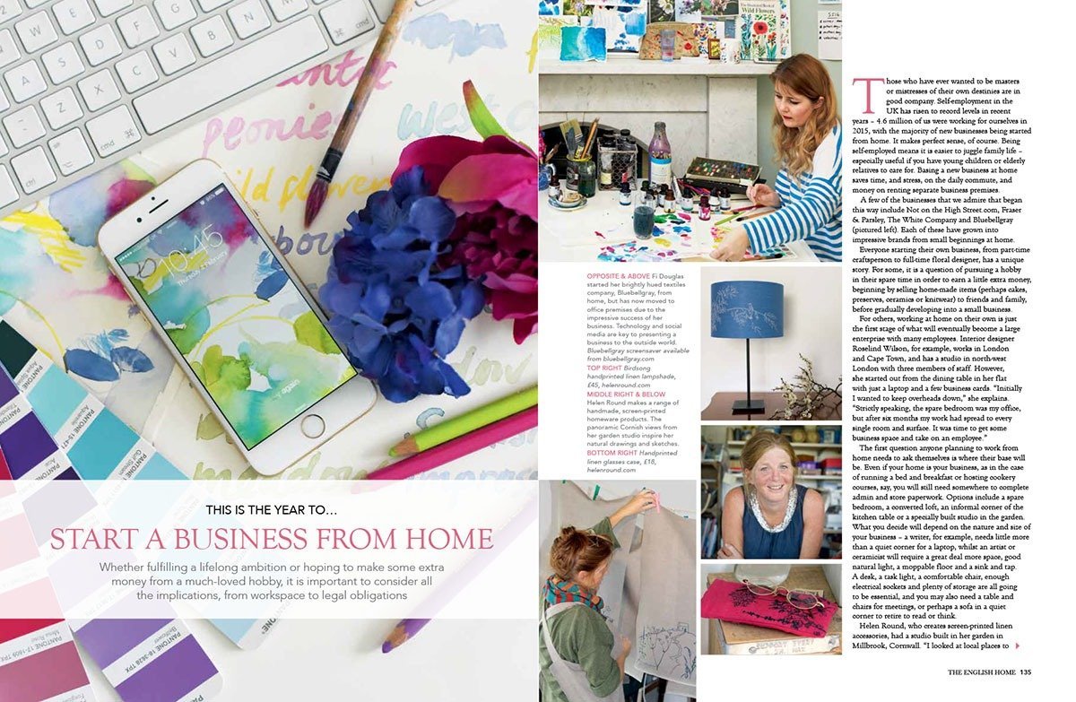 The English Home April 2017 - Article featuring Helen Round