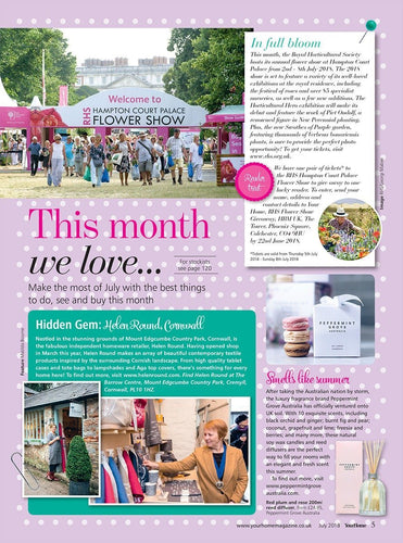 Your Home July 2018 - Article featuring Helen Round