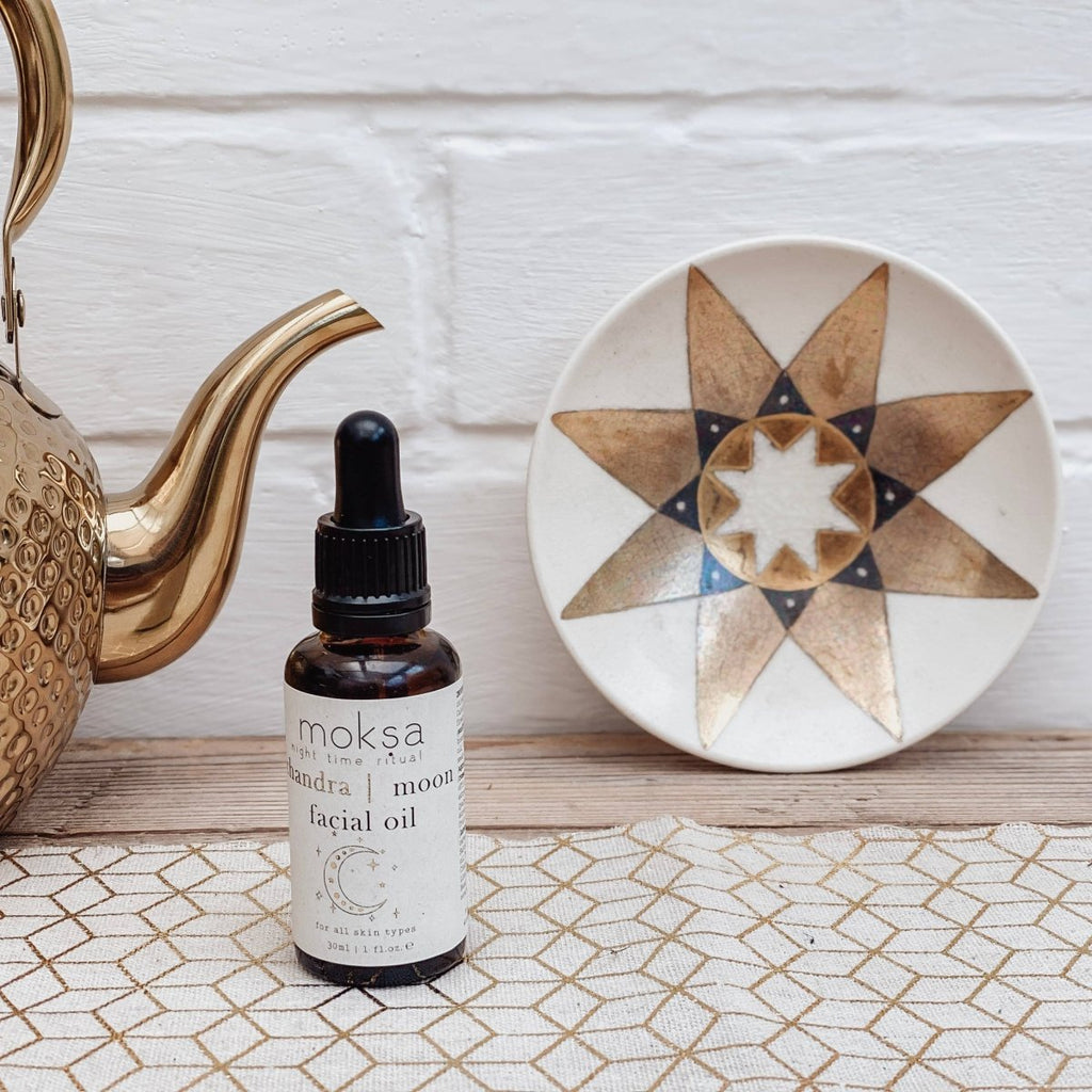 Moksa Chandra Facial oil sold by Helen Round