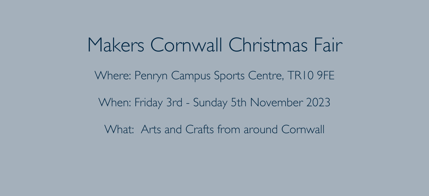 Helen Round Christmas Fair Makers Cornwall 