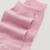 Close-up of pink socks on a light gray background