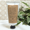 Hand cream tube with sandalwood scent sold by Helen Round