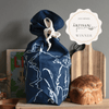 Best Gift Award Winning Navy Blue Linen Bread Bag in the Rame Head design by Helen Round