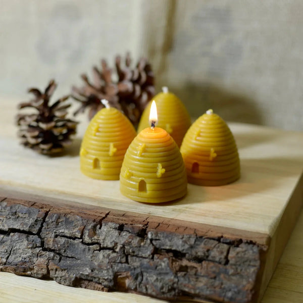 Beehive wax candles by Beeswax Alchemy