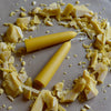 Hand dipped Beeswax Candles | Large Stumpies- pair sold by Helen Round