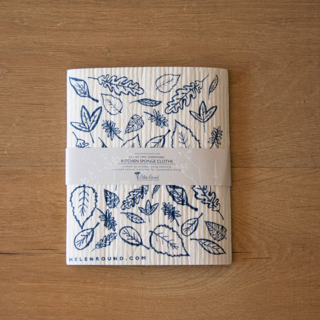 Leavesl Eco Sponge Kitchen Cloth - Pack of Two - Helen Round