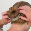 Sage Green Linen Hair Scrunchie - Helen Round