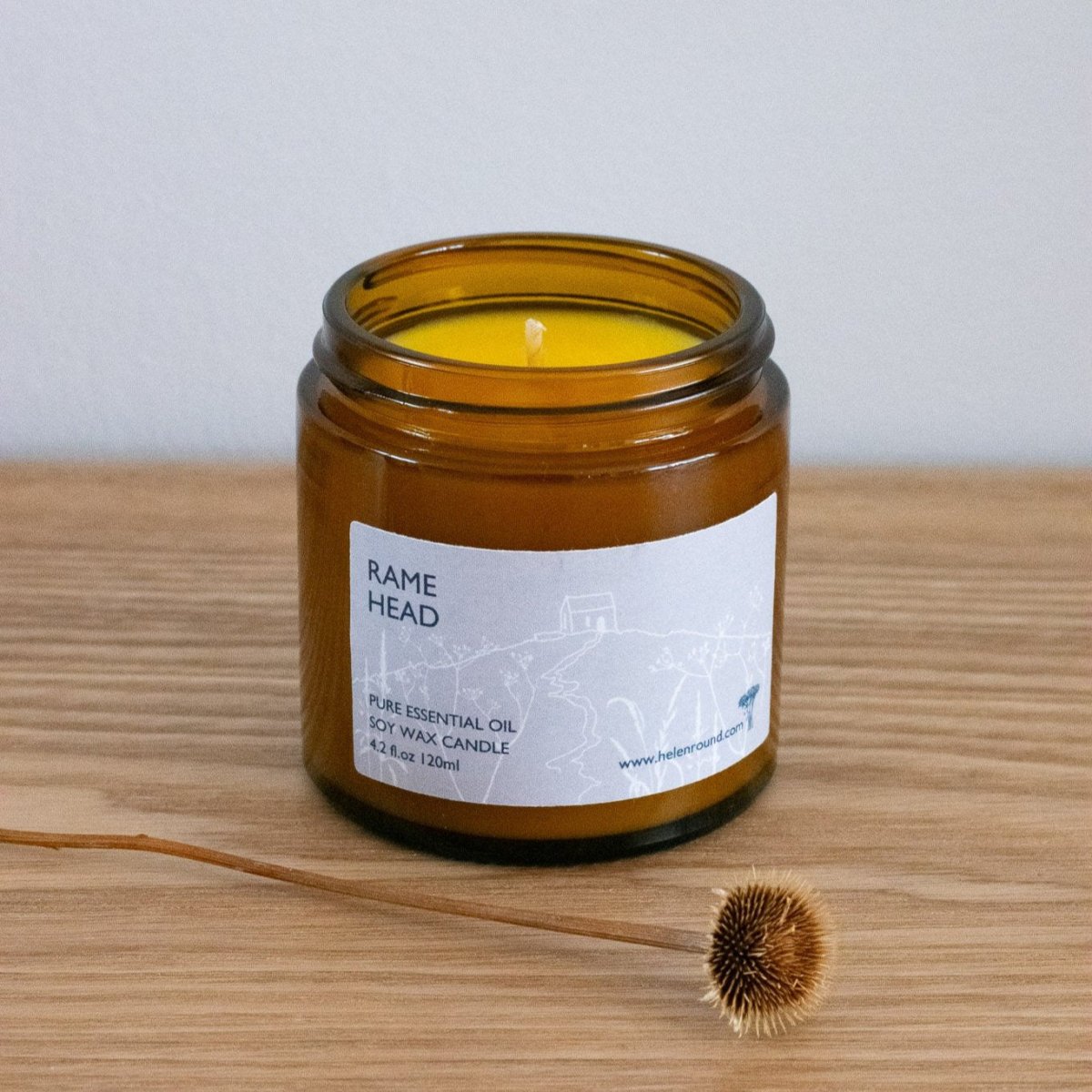Rame Head Candle made with soy wax from Helen Round