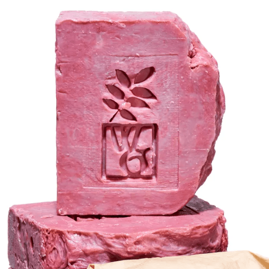 Hot pressed black raspberry soap sold by Helen Round