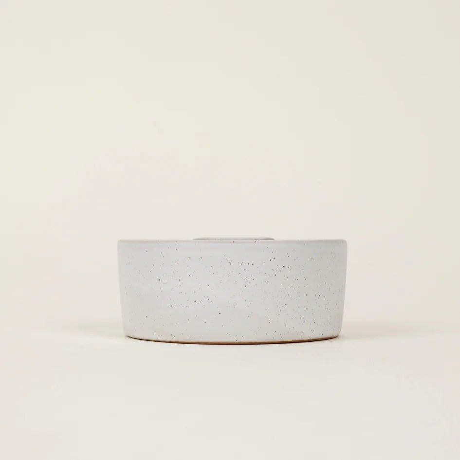 White Speckle Candle Holder - Helen Round - St Eval