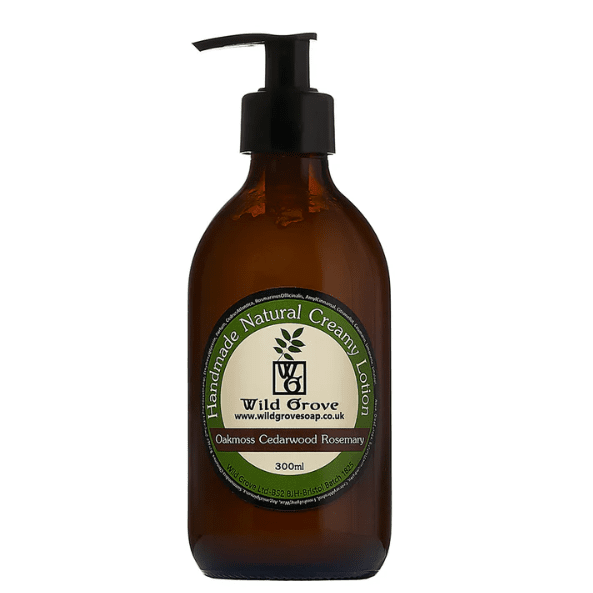 Wild Grove Body lotion Oakmoss, Cedarwood and Rosemary  sold by Helen Round
