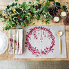 christmas placemats natural linen holly ivy