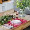 christmas fabric placemats red linen