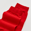 postbox red merino socks