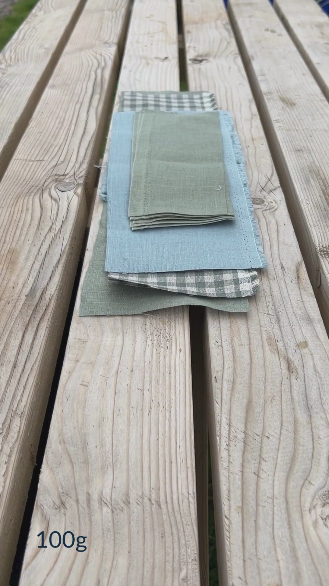 Plain Fabric Scraps from Helen Round