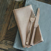 Pre-washed Set of Four Napkins in Natural Linen from Helen Round