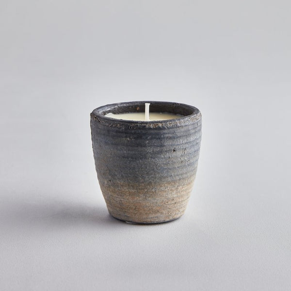 Coastal Candle with Sea Salt or Sea Mist Scent in blue ombre pot