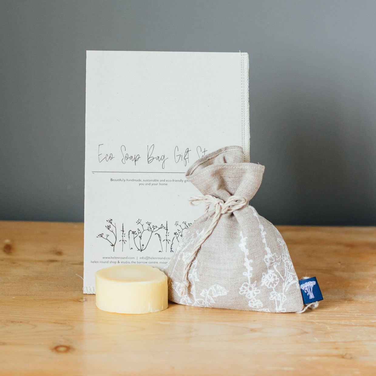 Eco Soap Bag Gift Bundle - Helen Round - Soap Bag with soap