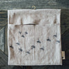 linen peg bag with bees