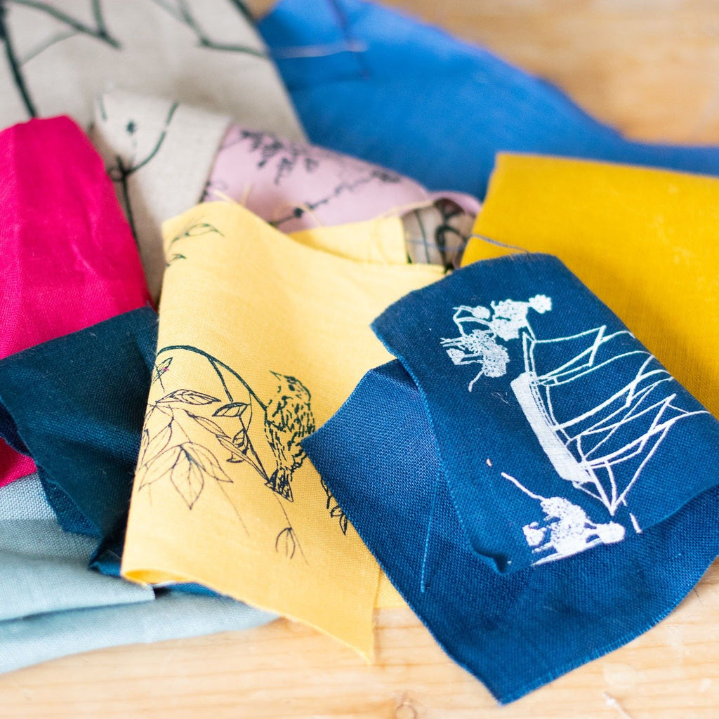 Printed Fabric Scraps from Helen Round