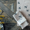 bee design natural linen bee napkins