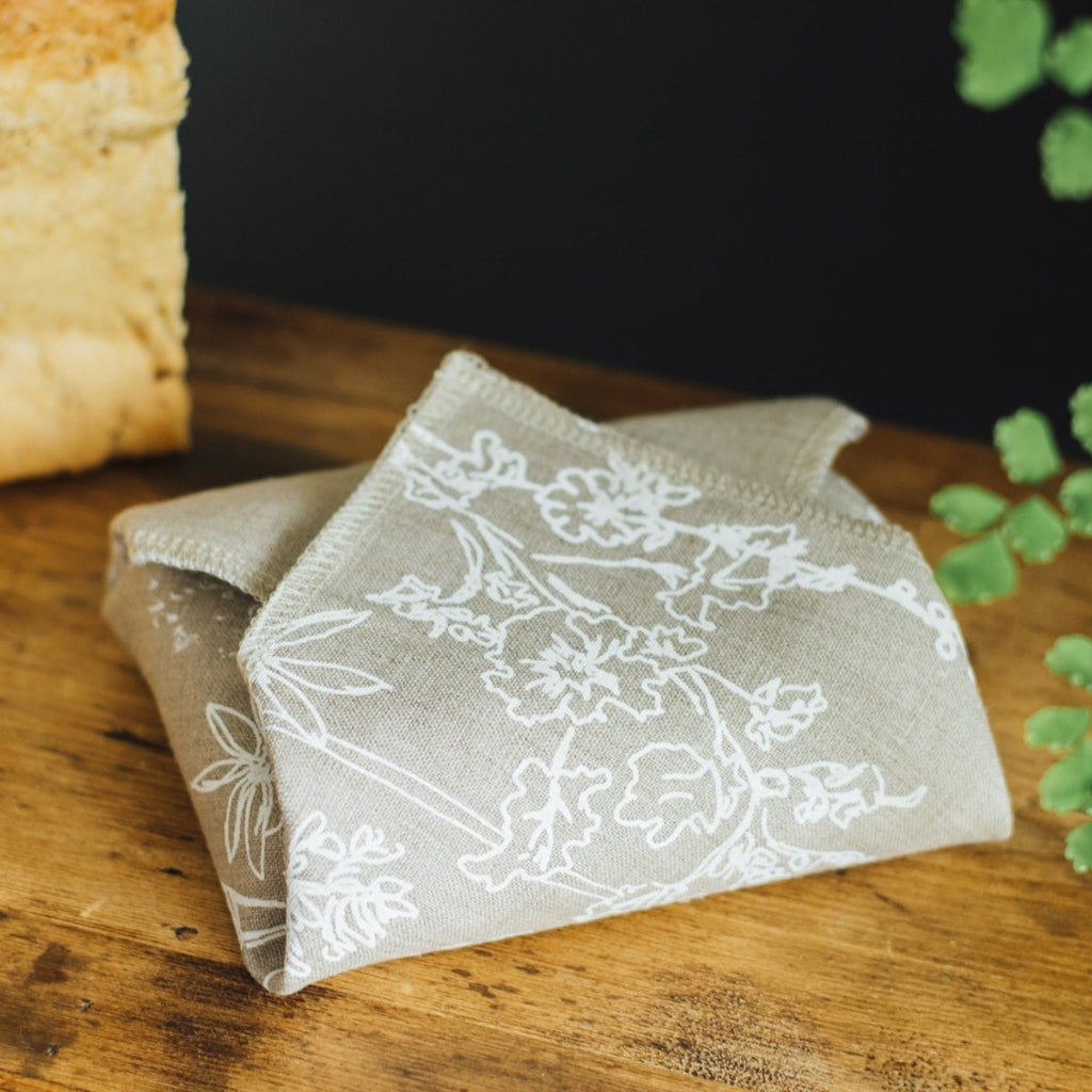 Reusable Sandwich Wrap - Helen Round - Waterproof Reusable Sandwich Wrap bundle picnics - Natural - Seconds & End Of Lines