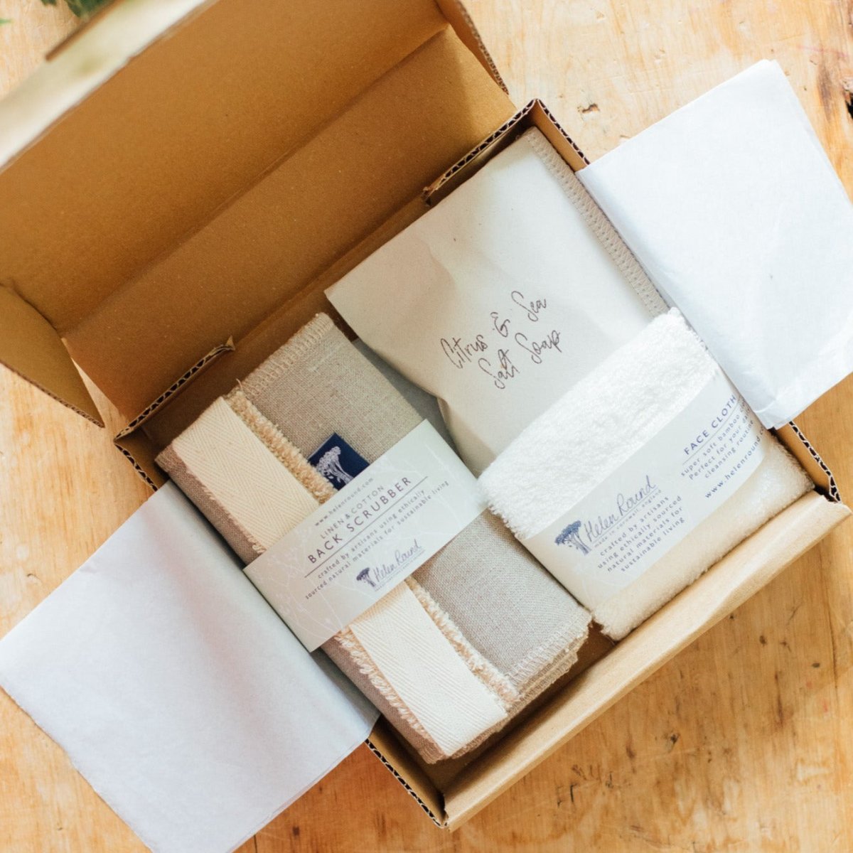 Shower Gift Set In Box from the Eco Collection by Helen Round