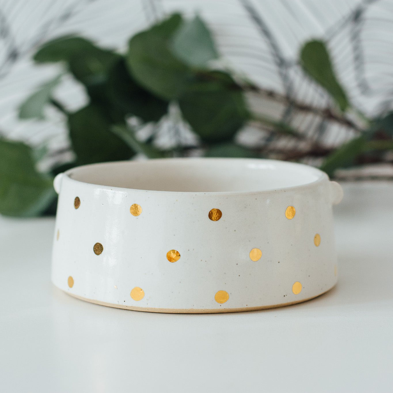 Ceramic Pot Gold Spot from the Honey Bee Collection by Helen Round