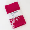 raspberry red linen Christmas napkins set of two
