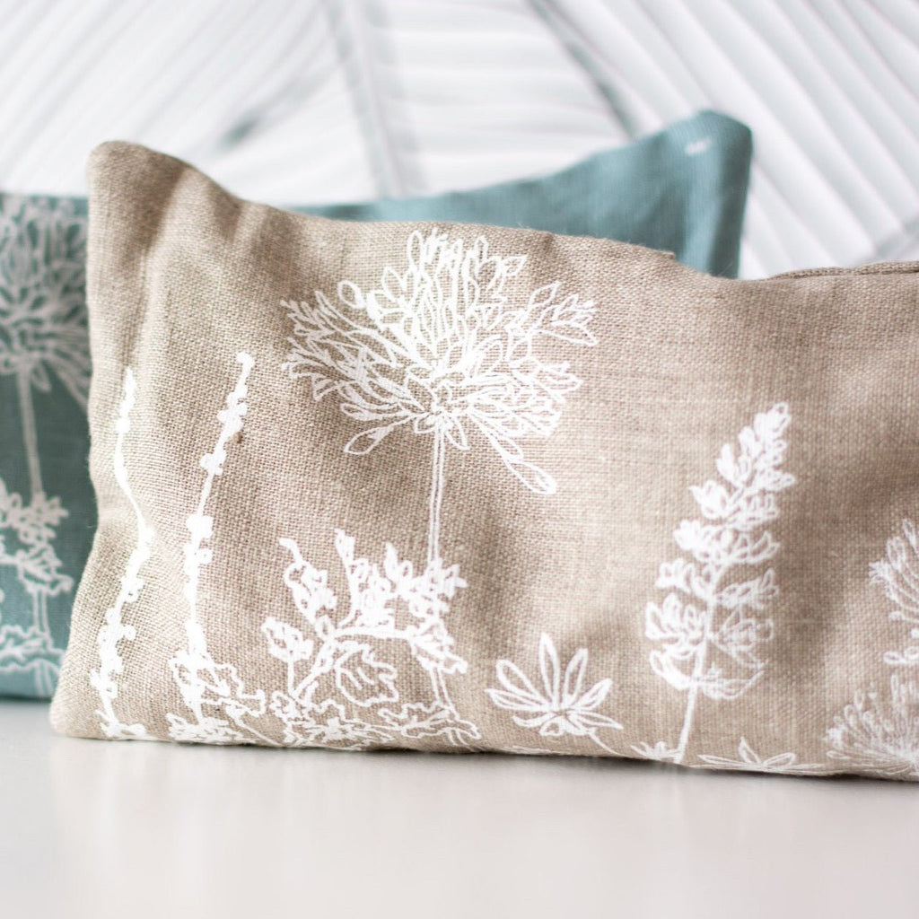 Natural Linen and Lavender Eye Pillow from the Garden Collection by Helen Round