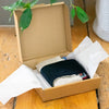 Fabric Scraps in Cardboard Box | Helen Round