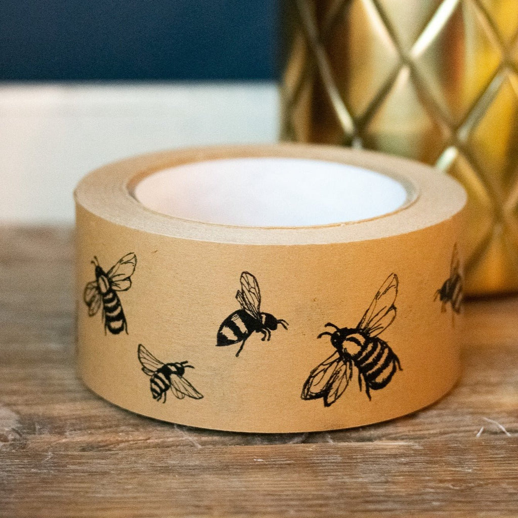 Recyclable Packing Tape Bee Design - Helen Round