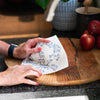 Eco Kitchen Sponge Cloth with Bluebell design from the Bluebell Collection by Helen Round