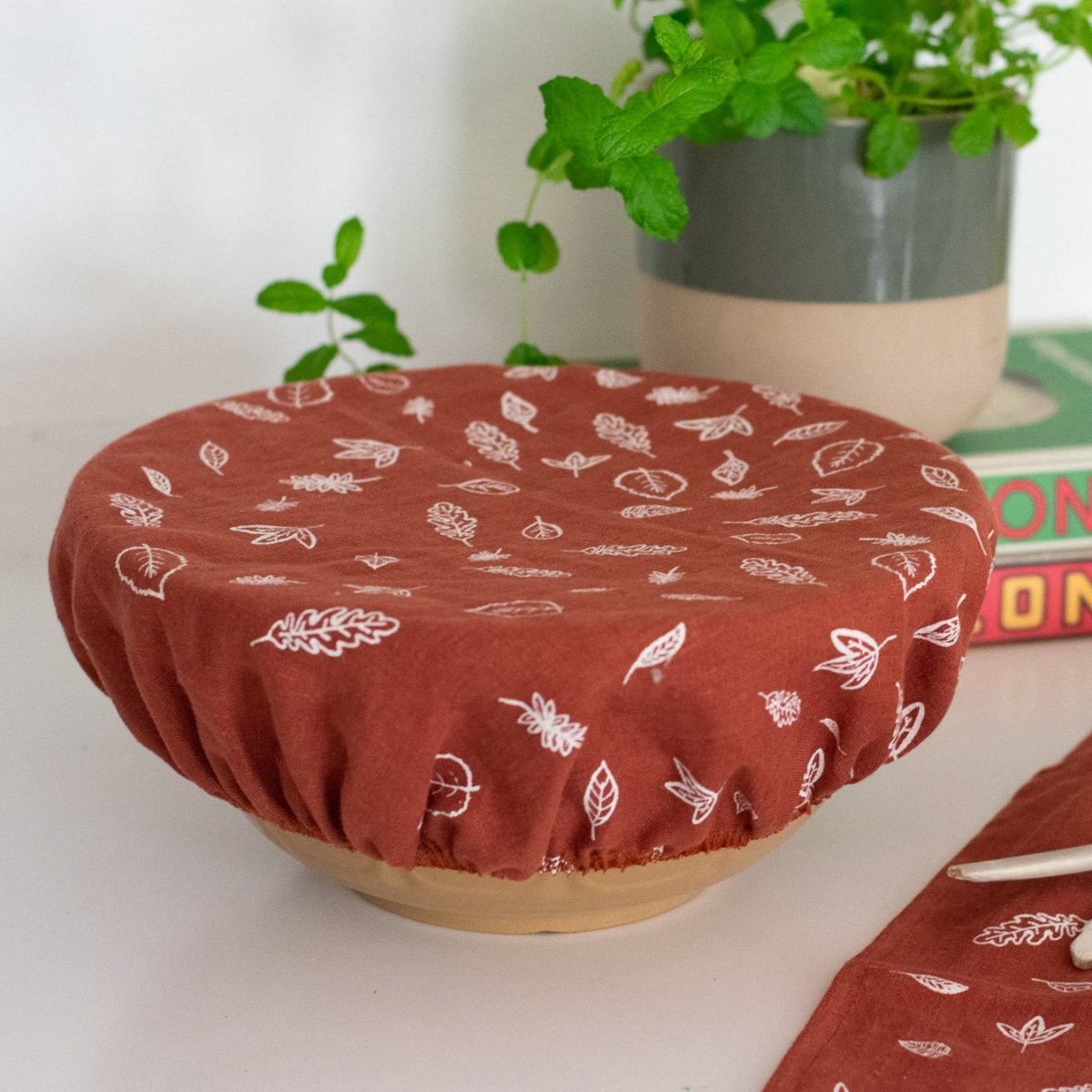 Reusable Leaf Bowl Cover - Large Size - Helen Round - Eco Collection
